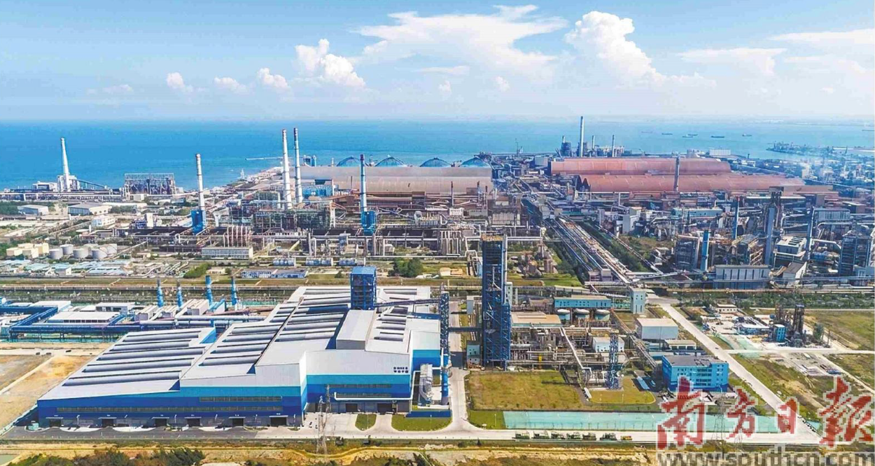 寶鋼湛江百萬噸級近零碳全流程產線正式投產