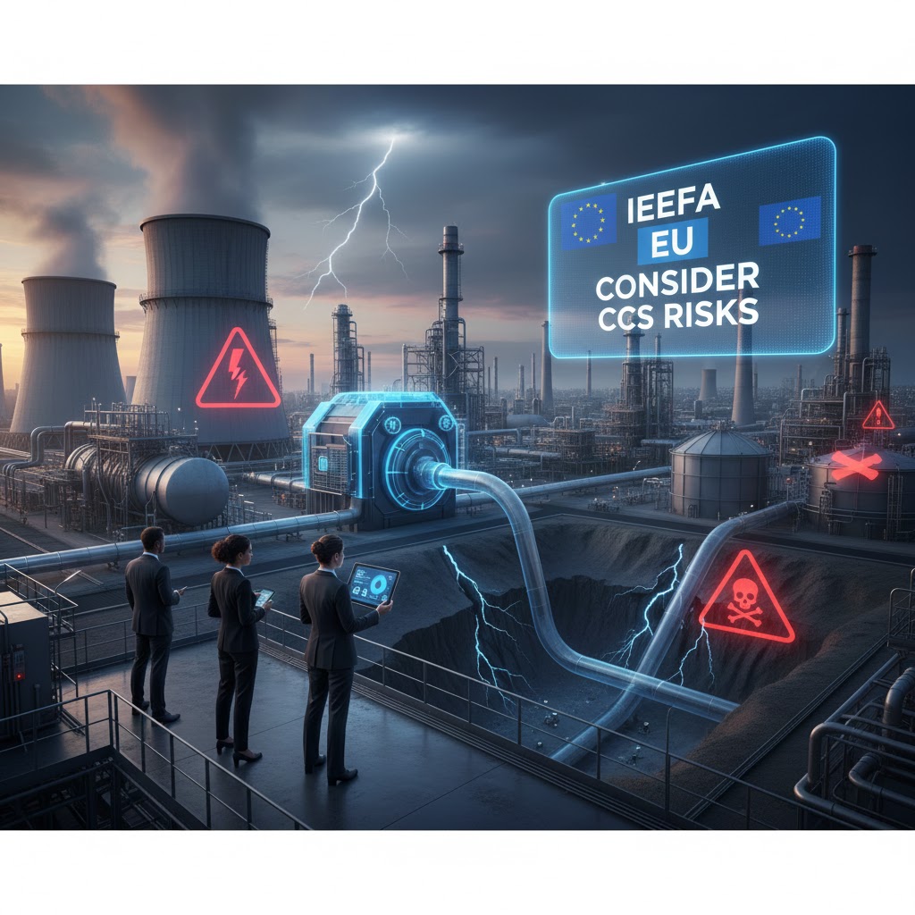 IEEFA提醒歐盟應考量CCS的風險